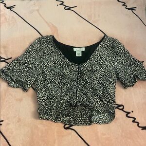 Charlotte Russe Black and White Blouse